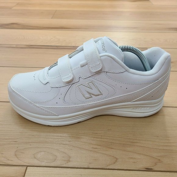 New Balance 577 White Leather Hook Loop 